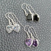 Arete Colgante 02.396.0003 Plata Rodinada, Diseño de Corazón, con Zirconia Cubica Blanca, Pulido, Tono Plateado