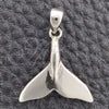 Dije Elegante 05.396.0010 Plata Rodinada, Diseño de Pescado, Pulido, Tono Plateado