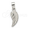 Dije Elegante 05.397.0002 Plata Rodinada, Diseño de Angel, Pulido, Tono Plateado