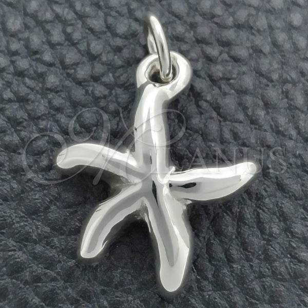 Dije Elegante 05.395.0002 Plata Rodinada, Diseño de Estrella, Pulido, Tono Plateado