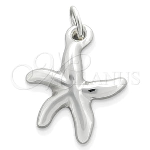 Dije Elegante 05.395.0002 Plata Rodinada, Diseño de Estrella, Pulido, Tono Plateado