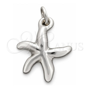 Dije Elegante 05.395.0002 Plata Rodinada, Diseño de Estrella, Pulido, Tono Plateado