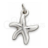 Dije Elegante 05.395.0002 Plata Rodinada, Diseño de Estrella, Pulido, Tono Plateado
