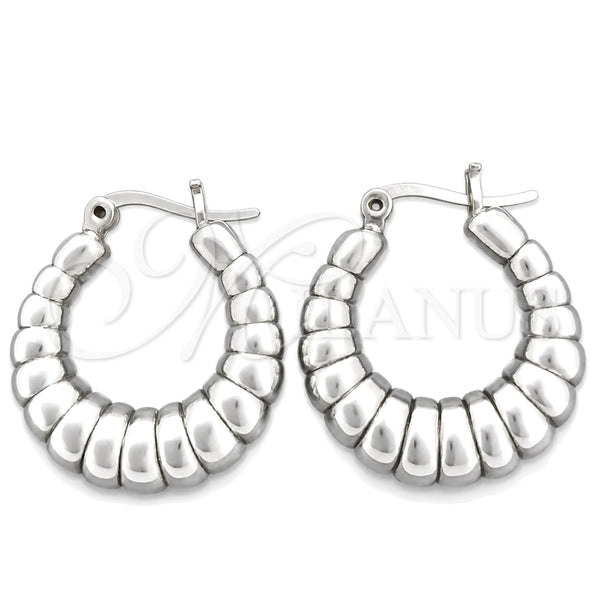 Argolla Mediana 02.395.0036.30 Plata Rodinada, Pulido, Tono Plateado