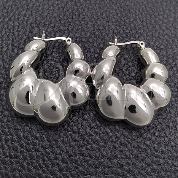 Argolla Mediana 02.395.0038.30 Plata Rodinada, Pulido, Tono Plateado