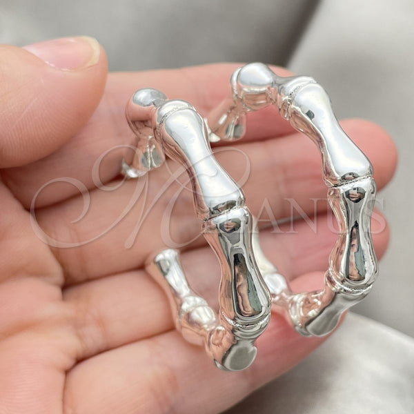 Argolla Mediana 02.395.0045.40 Plata Rodinada, Pulido, Tono Plateado