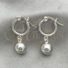 Argolla Pequeña 02.395.0041.20 Plata Rodinada, Pulido, Tono Plateado