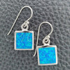 Arete Colgante 02.391.0008 Plata Rodinada, con Opal Bermuda Blue, Pulido, Tono Plateado