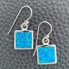 Arete Colgante 02.391.0008 Plata Rodinada, con Opal Bermuda Blue, Pulido, Tono Plateado