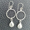 Arete Largo 02.399.0003 Plata Rodinada, Diseño de Gota, Pulido, Tono Plateado