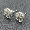 Arete Dormilona 02.399.0008 Plata Rodinada, Diseño de Ãrbol, Pulido, Tono Plateado