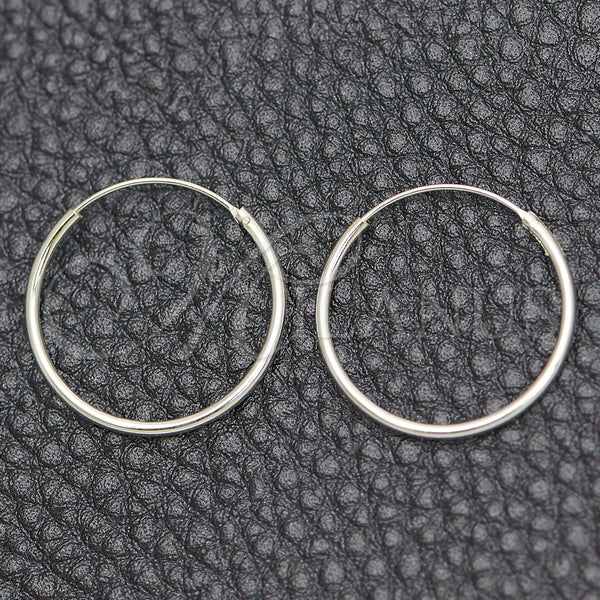 Argolla Pequeña 02.399.0010.20 Plata Rodinada, Pulido, Tono Plateado