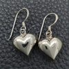 Arete Colgante 02.399.0033 Plata Rodinada, Diseño de Corazón, Pulido, Tono Plateado
