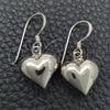 Arete Colgante 02.399.0033 Plata Rodinada, Diseño de Corazón, Pulido, Tono Plateado