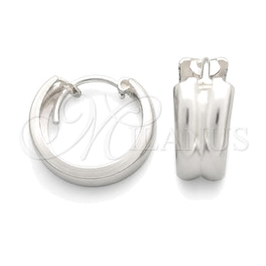 Argolla Pequeña 02.399.0020.14 Plata Rodinada, Pulido, Tono Plateado