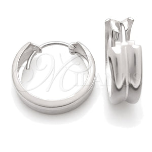 Argolla Pequeña 02.399.0020.16 Plata Rodinada, Pulido, Tono Plateado