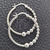 Argolla Mediana 02.399.0022.30 Plata Rodinada, Diseño de Bola, Pulido, Tono Plateado