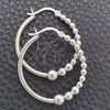 Argolla Mediana 02.399.0022.30 Plata Rodinada, Diseño de Bola, Pulido, Tono Plateado