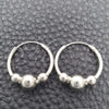 Argolla Pequeña 02.399.0030.15 Plata Rodinada, Diseño de Bola, Pulido, Tono Plateado