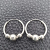 Argolla Pequeña 02.399.0030.15 Plata Rodinada, Diseño de Bola, Pulido, Tono Plateado