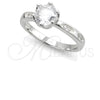 Anillo de Boda 01.398.0001.06 Plata Rodinada, con Zirconia Cubica Blanca, Pulido, Tono Plateado (Tamaño 6)