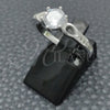 Anillo de Boda 01.398.0013.06 Plata Rodinada, con Zirconia Cubica Blanca, Pulido, Tono Plateado (Tamaño 6)