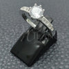 Anillo de Boda 01.398.0014.07 Plata Rodinada, con Zirconia Cubica Blanca, Pulido, Tono Plateado (Tamaño 7)