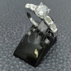 Anillo de Boda 01.398.0021.06 Plata Rodinada, con Zirconia Cubica Blanca, Pulido, Tono Plateado (Tamaño 6)