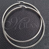 Argolla Grande 02.389.0185.70 Plata Rodinada, Diseño de Hueco, Pulido, Tono Plateado