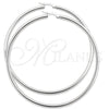 Argolla Grande 02.389.0185.70 Plata Rodinada, Diseño de Hueco, Pulido, Tono Plateado