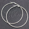 Argolla Mediana 02.389.0186.50 Plata Rodinada, Diseño de Hueco, Pulido, Tono Plateado