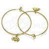 Argolla Grande 02.63.2739.50 Oro Laminado, Diseño de Elefante, Pulido, Tono Dorado