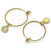 Argolla Mediana 02.63.2742.30 Oro Laminado, Pulido, Tono Dorado