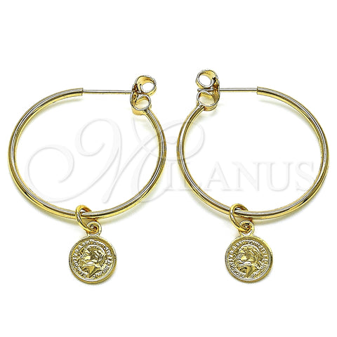 Argolla Mediana 02.63.2742.30 Oro Laminado, Pulido, Tono Dorado
