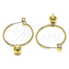 Argolla Mediana 02.63.2744.2.30 Oro Laminado, Pulido, Tono Dorado