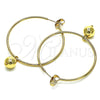 Argolla Mediana 02.63.2744.2.40 Oro Laminado, Pulido, Tono Dorado