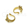 Earcuff 02.213.0376 Oro Laminado, Diseño de Mariposa, con Blanca Micro Pave, Pulido, Tono Dorado