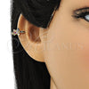 Earcuff 02.213.0376.1 Oro Laminado, Diseño de Mariposa, con Multicolor Micro Pave, Pulido, Tono Dorado