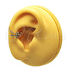 Earcuff 02.213.0377 Oro Laminado, Diseño de Cruz, con Blanca Micro Pave, Pulido, Tono Dorado