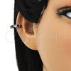 Earcuff 02.213.0378 Oro Laminado, con Multicolor Zirconia Cubica, Pulido, Tono Dorado