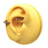 Earcuff 02.210.0675.1 Oro Laminado, Diseño de Cruz, con Multicolor Micro Pave, Pulido, Tono Dorado