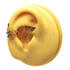 Earcuff 02.210.0676.1 Oro Laminado, Diseño de Cruz, con Multicolor Micro Pave, Pulido, Tono Dorado