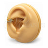 Earcuff 02.210.0679 Oro Laminado, Diseño de Luna, con Blanca Micro Pave, Pulido, Tono Dorado