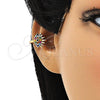 Earcuff 02.210.0681.1 Oro Laminado, Diseño de Ojo Griego, con Multicolor Micro Pave, Pulido, Tono Dorado