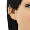 Earcuff 02.210.0689.1 Oro Laminado, con Multicolor Micro Pave, Pulido, Tono Dorado