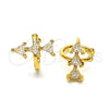 Earcuff 02.210.0690 Oro Laminado, con Blanca Zirconia Cubica, Pulido, Tono Dorado