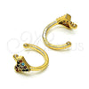 Earcuff 02.210.0691.1 Oro Laminado, con Multicolor Micro Pave, Pulido, Tono Dorado