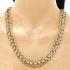 Gargantilla Elegante 03.331.0184.36 Oro Laminado, Pulido, Tono Dorado (16 MM Thickness, 36 Inches Length)
