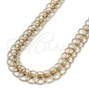 Gargantilla Elegante 03.331.0184.36 Oro Laminado, Pulido, Tono Dorado (16 MM Thickness, 36 Inches Length)