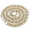 Gargantilla Elegante 03.331.0184.36 Oro Laminado, Pulido, Tono Dorado (16 MM Thickness, 36 Inches Length)